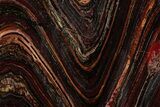Polished Tiger Iron Stromatolite Slab - Billion Years #351799-1